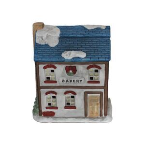Vintage Memories Collection Village Bakery Lighted Original Box